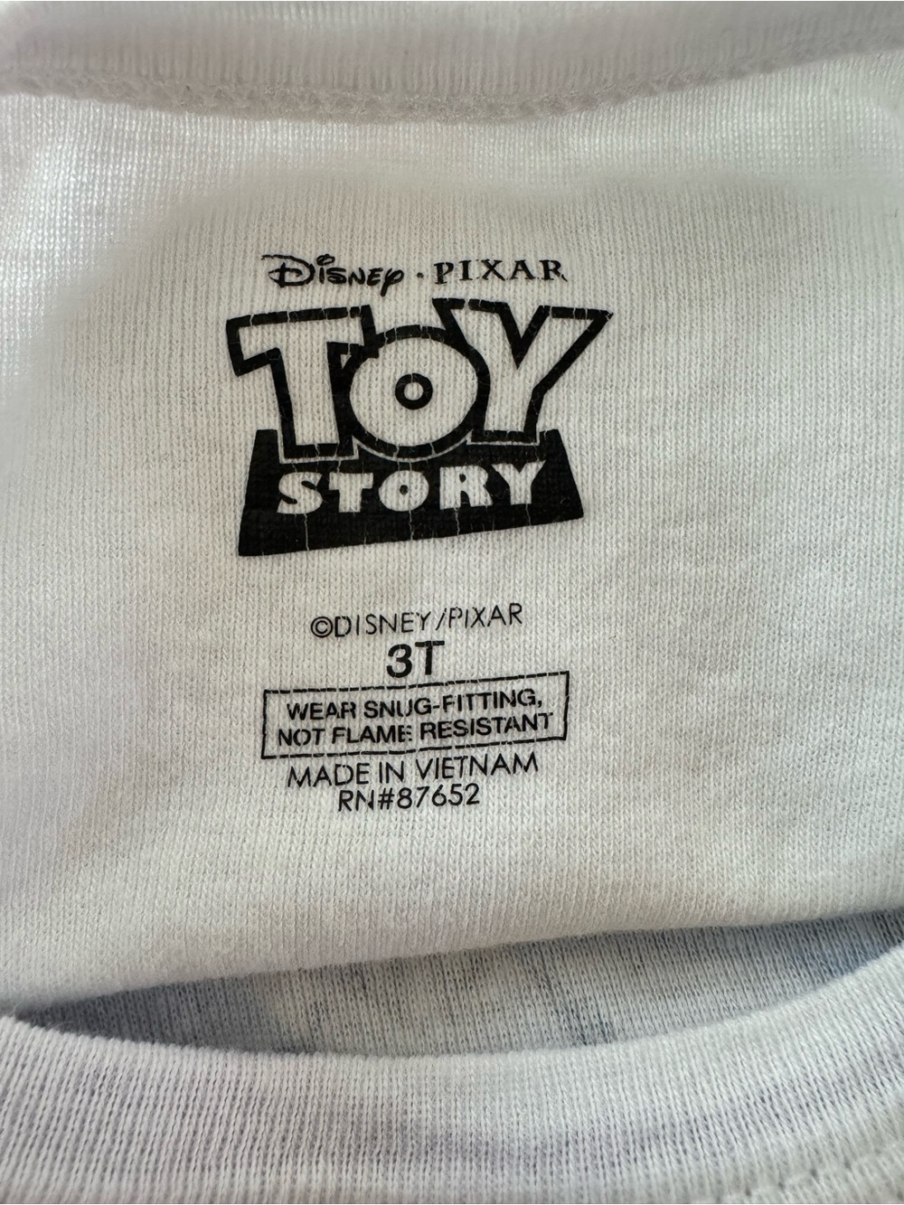 Disney Toy Story Pajama Top Woody & Buzz Lightyear Costume Shirts, Size 3T - Picture 5 of 11